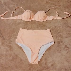 Bikini Swimsuit Set/(in pastel pink)♡